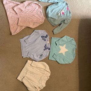 5 sweaters- size small 5-6 years